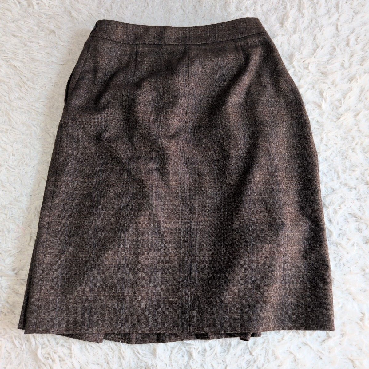 Salvatore Ferragamo ブラウンカシミヤ混スカートスーツ上下 人気✨サルヴァトーレフェラガモ Salvatore Ferragamo ガンチーニ