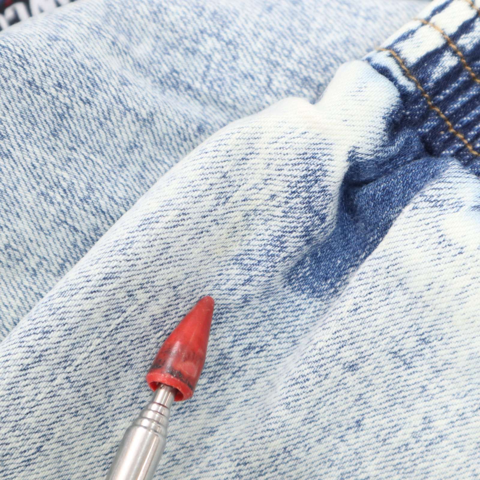 LEFLAH レフラー 通年 ロゴ刺繍☆ ブリーチ加工 ストレッチ デニム