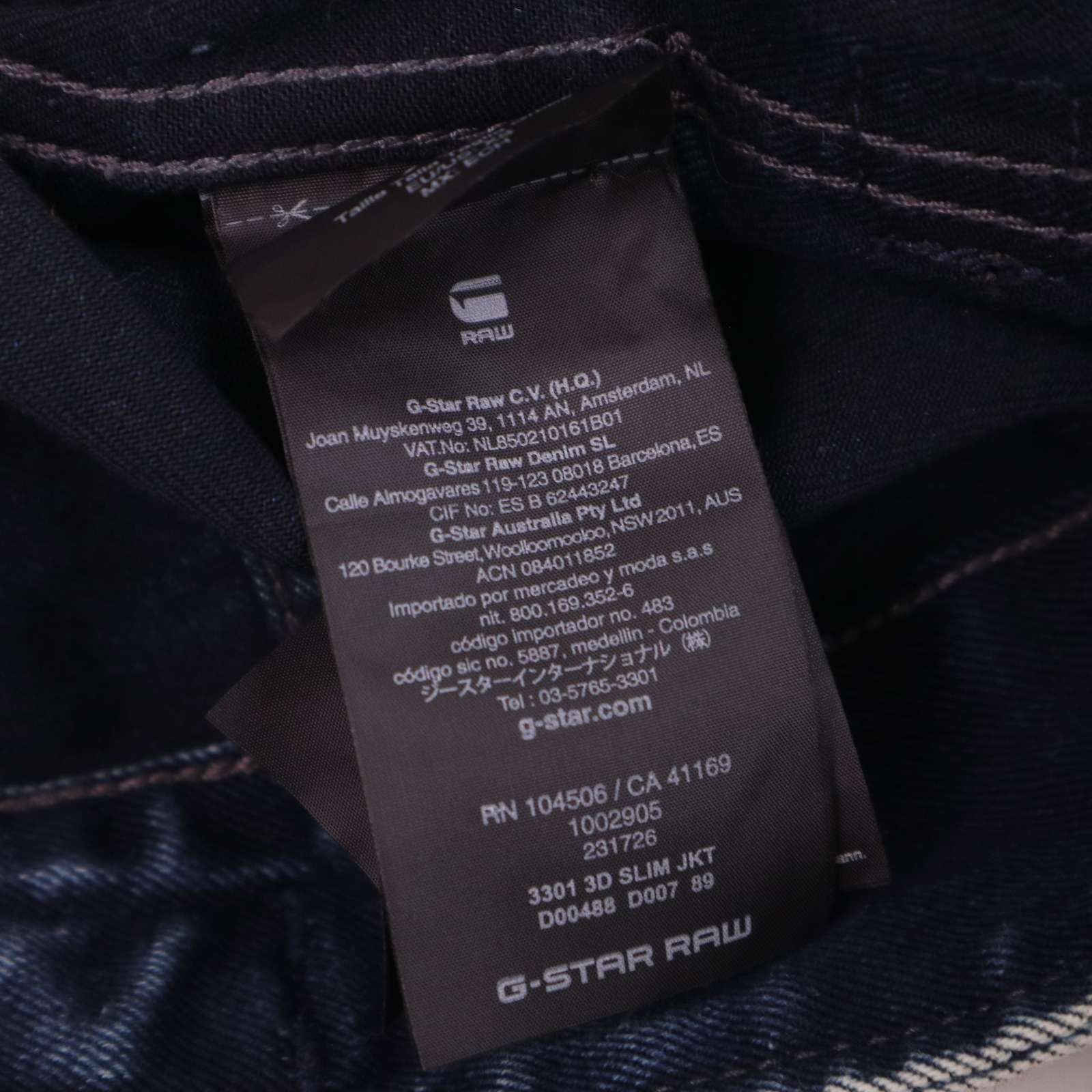 G-STAR RAW ジースター ロウ 【3301 3D SLIM JKT】通年 立体裁断 