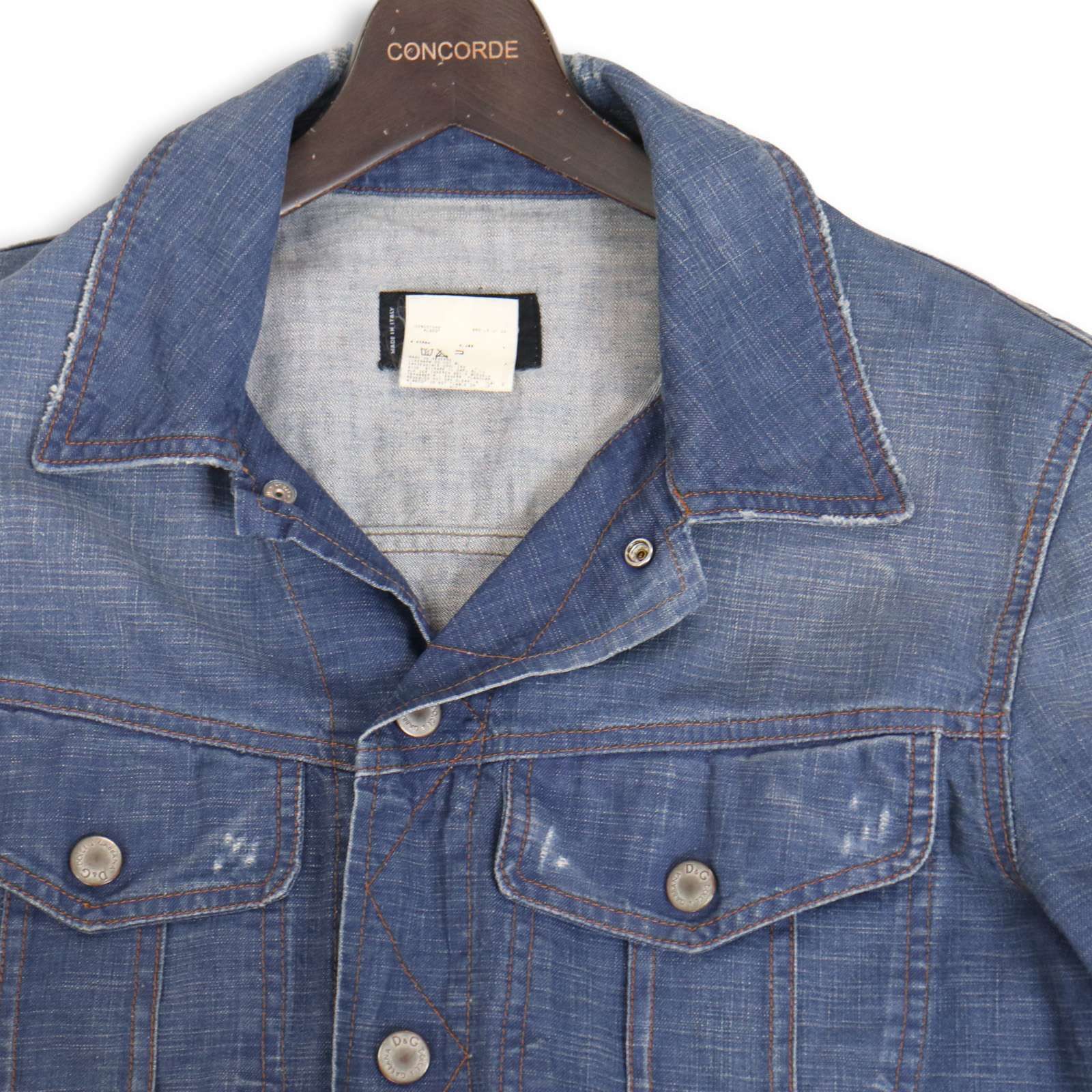 D＆G ドルチェ&ガッバーナ 通年 USED加工☆ トラッカー デニム