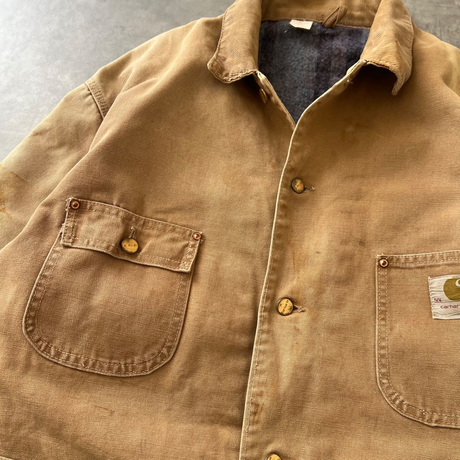 70s carhartt chore coat カーハート チョアコート - メルカリ