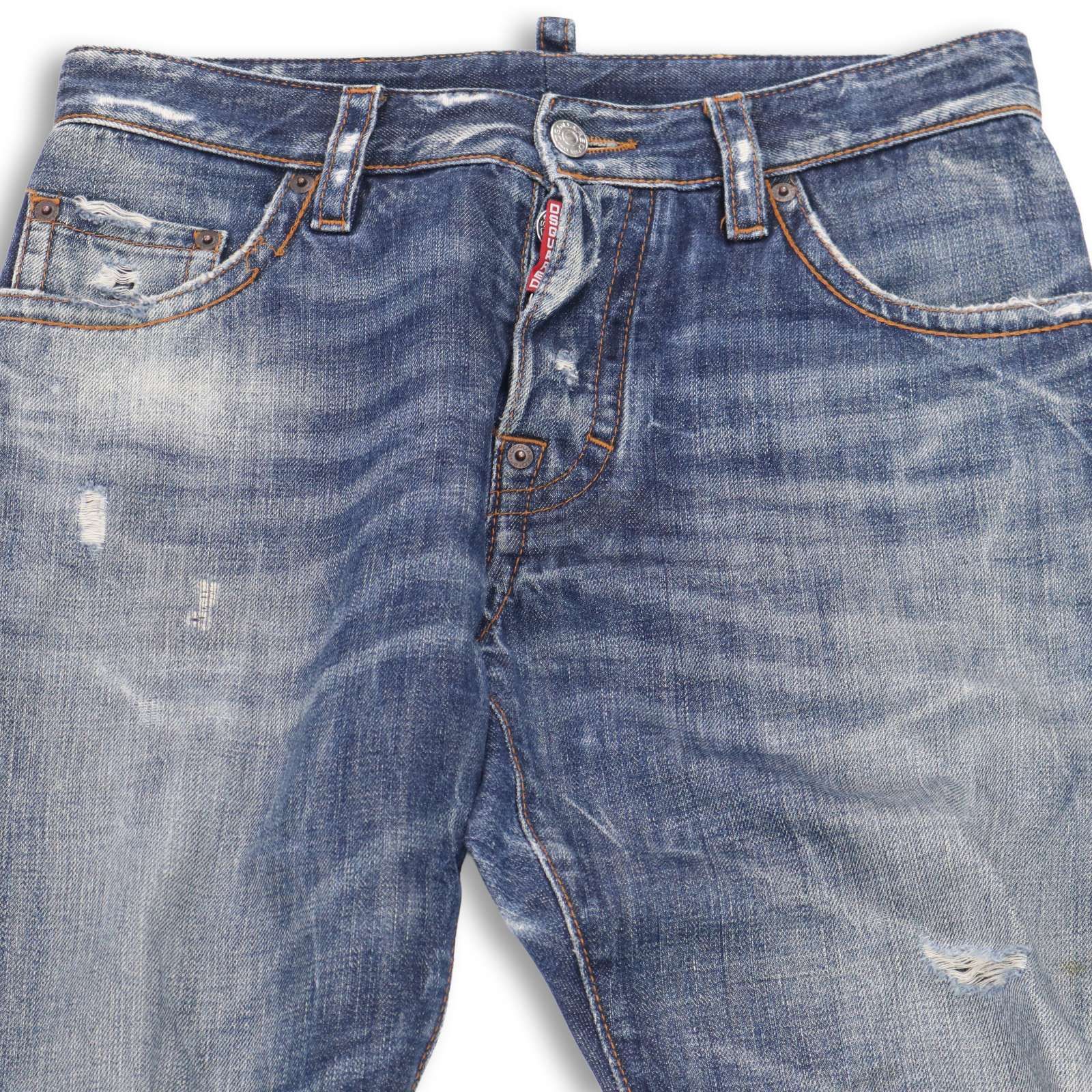 DSQUARED2 ディースクエアード 通年 立体裁断☆ ダメージ加工 スリム