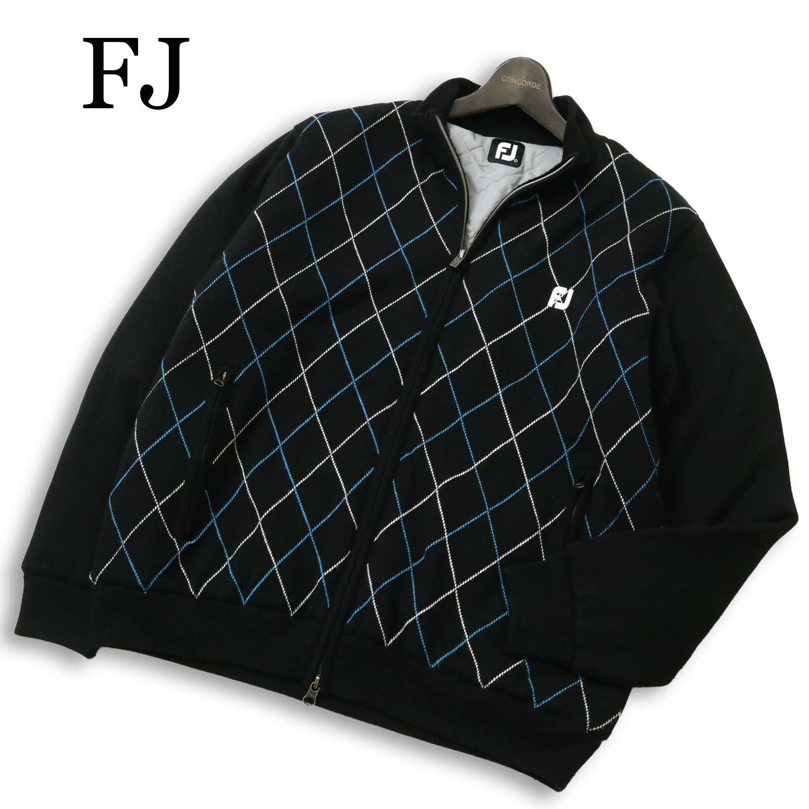 FJフットジョイ FOOT JOY 中綿ジャケット XL FJ FOOT JOY フットジョイ ゴルフ 秋冬 中綿☆ ウール混 アーガイル