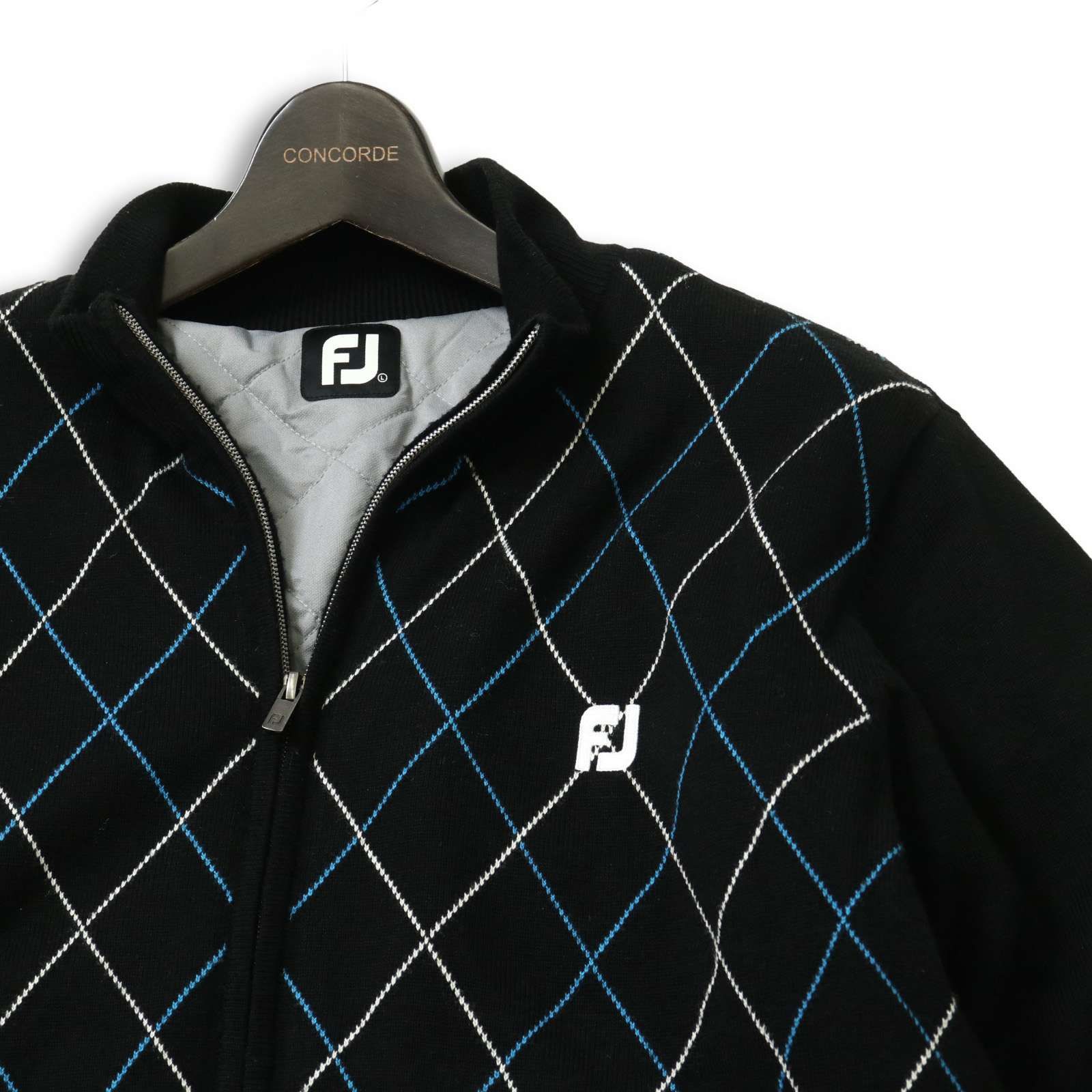 FJ FOOT JOY フットジョイ ゴルフ 秋冬 中綿☆ ウール混 アーガイル