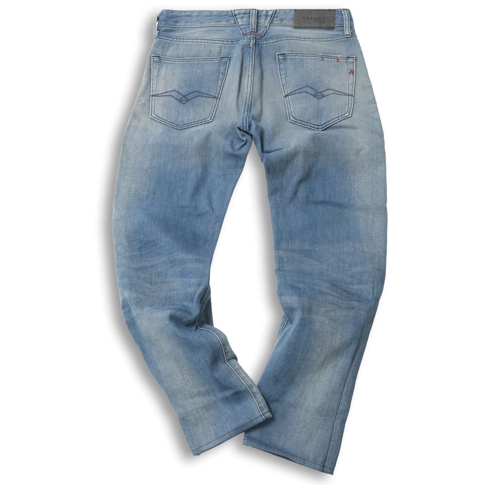 REPLAY リプレイ 通年 LENRICK☆ USED加工 テーパード デニム パンツ 