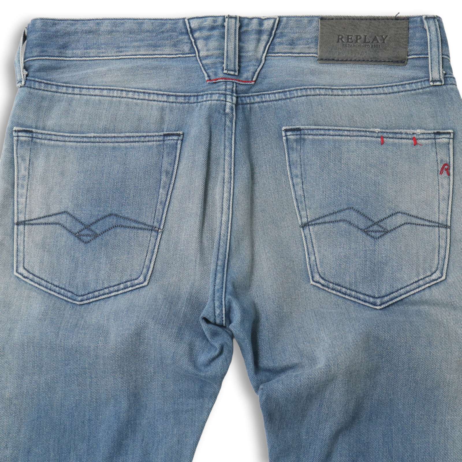 REPLAY リプレイ 通年 LENRICK☆ USED加工 テーパード デニム パンツ 