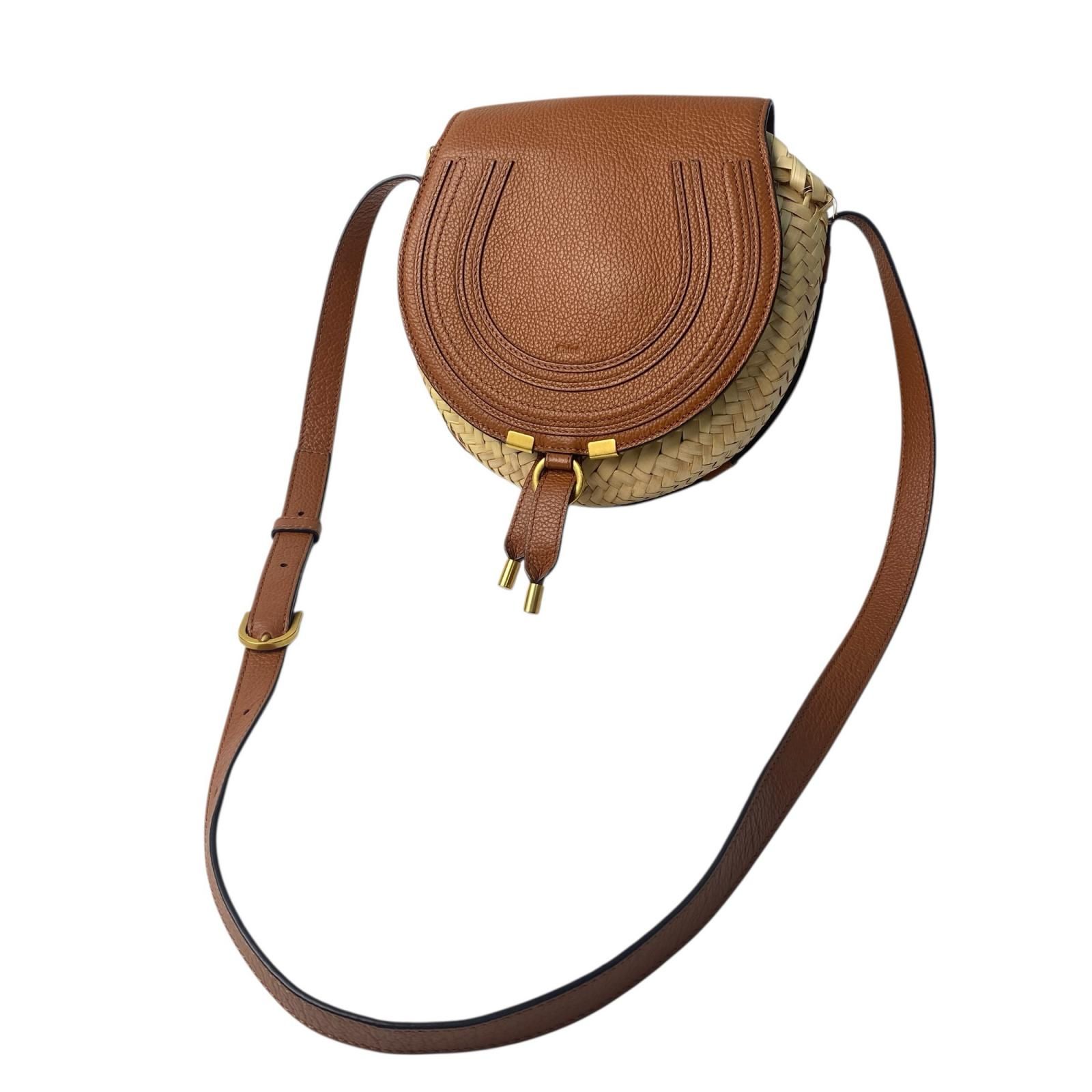 クロエ Chloe レディース マーシー ラフィア ショルダーバッグ カゴ