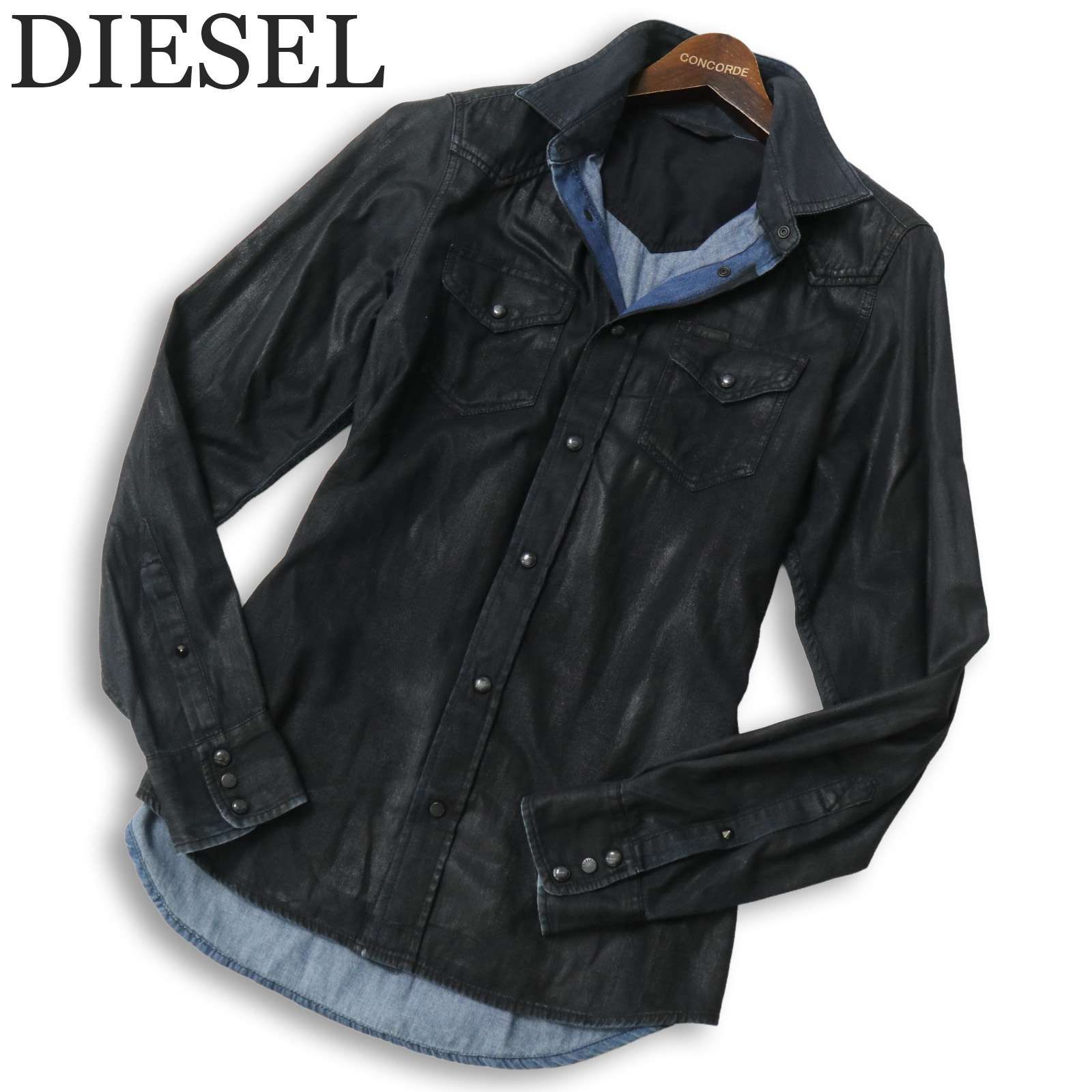DIESEL ディーゼル NEW SONORA 0669A☆ コーティング加工 長袖 スリム