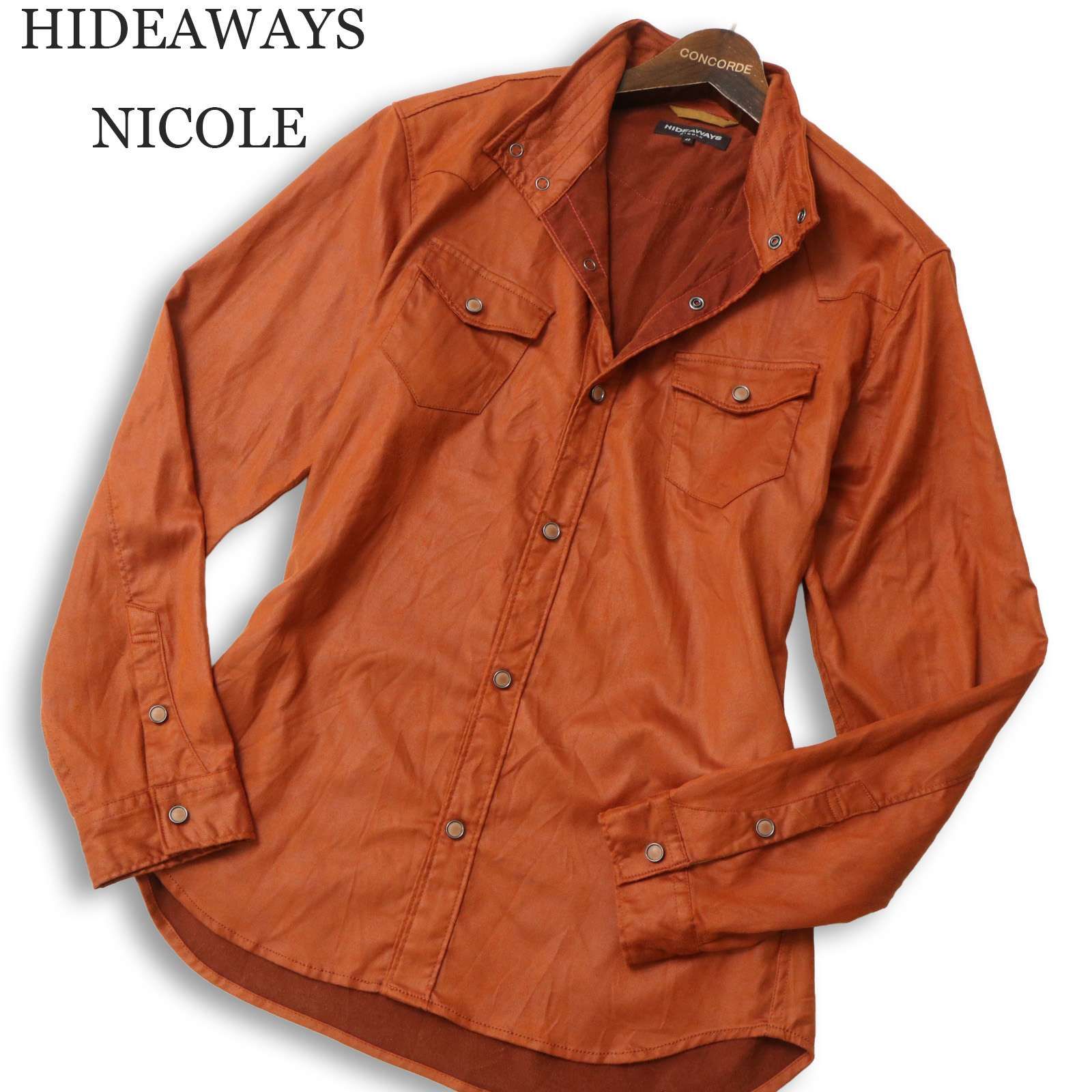 HIDEAWAYS NICOLE ハイダウェイ ニコル 秋冬 襟ワイヤー フェイク 