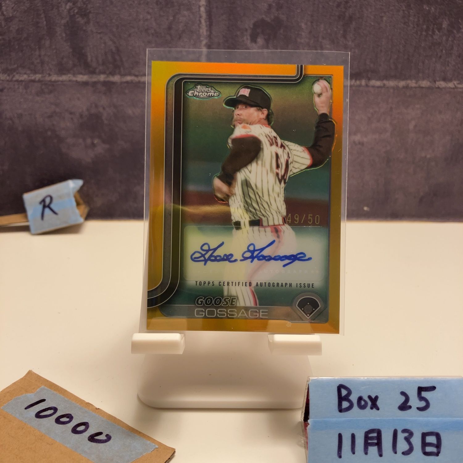 2025 Topps Chrome NPB Goose Gossage 49/50 直筆サインカード Pitcher