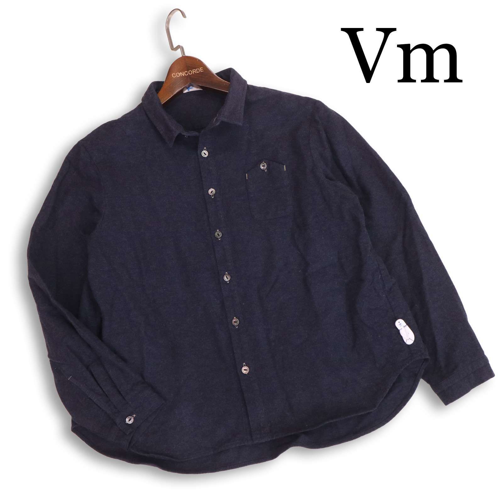 Vm ヴーム パラスパレス取扱 秋冬☆ 長袖 シャモア クロス シャツ Sz.0