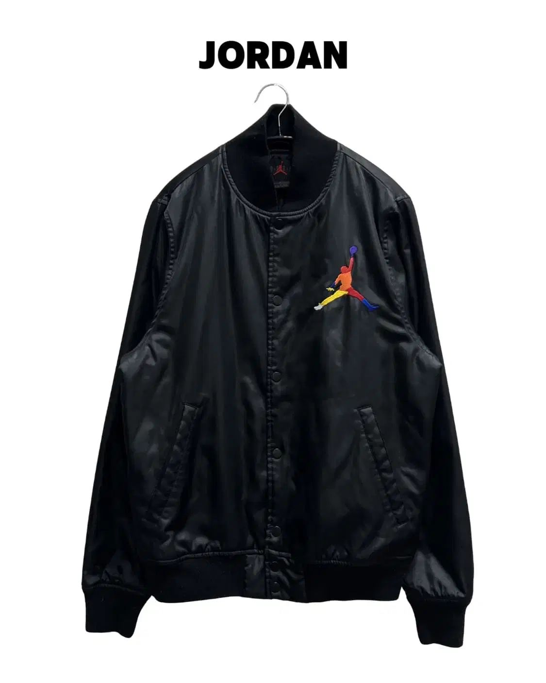 S) ナイキ ジョーダン DNA ジャンプマン サテン スタジャン ブラック