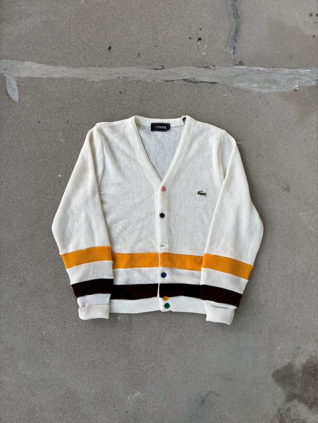 70s 70年代 IZOD LACOSTE Acrylic Cardigan アクリルカーディガン