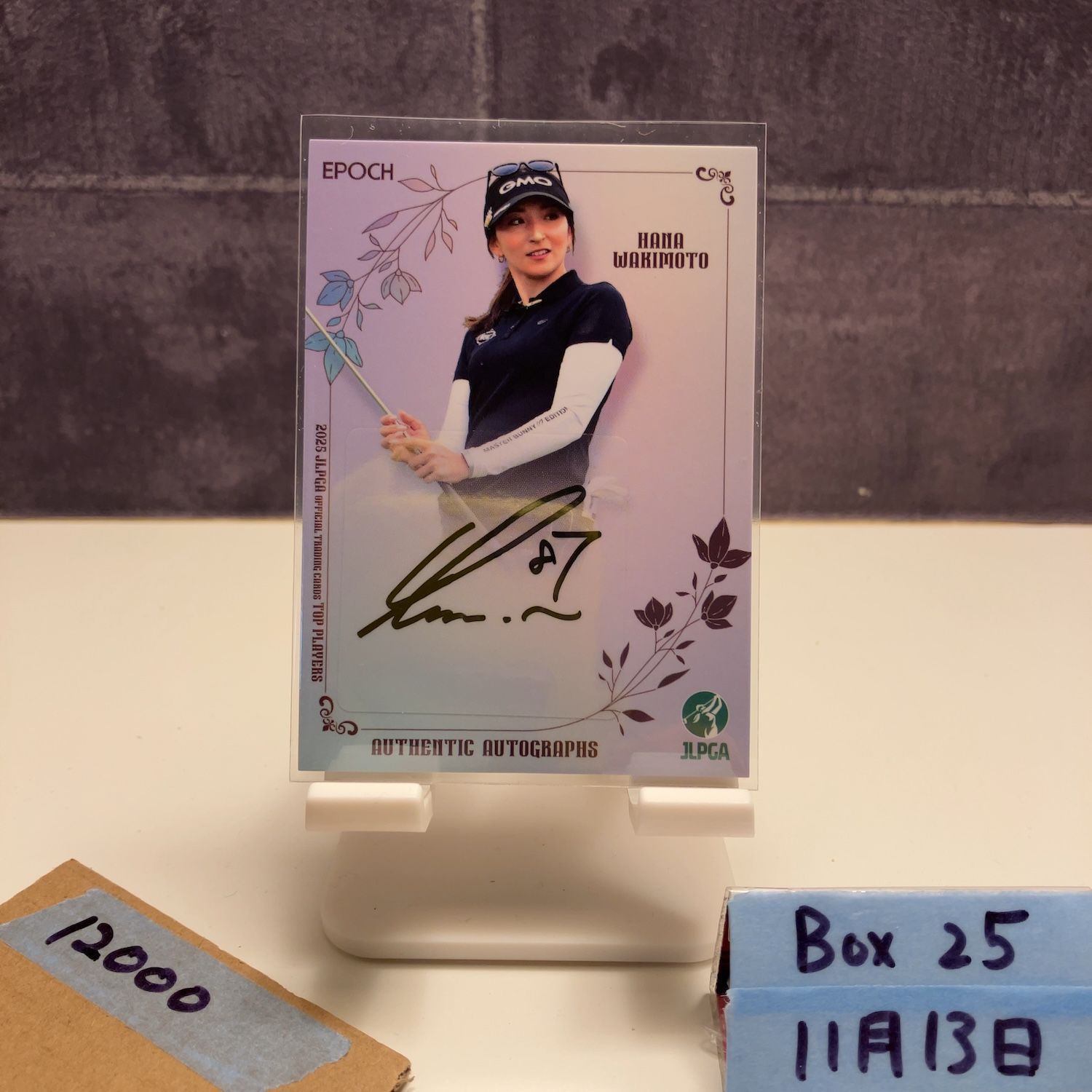 2025 EPOCH 脇元華 Hana Wakimoto 33/73 直筆サインカード JLPGA 女子