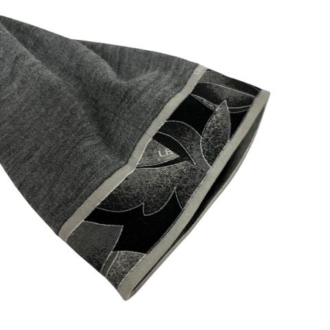 レオナール LEONARD ワンピース 長袖 ひざ丈 クルーネック ライン