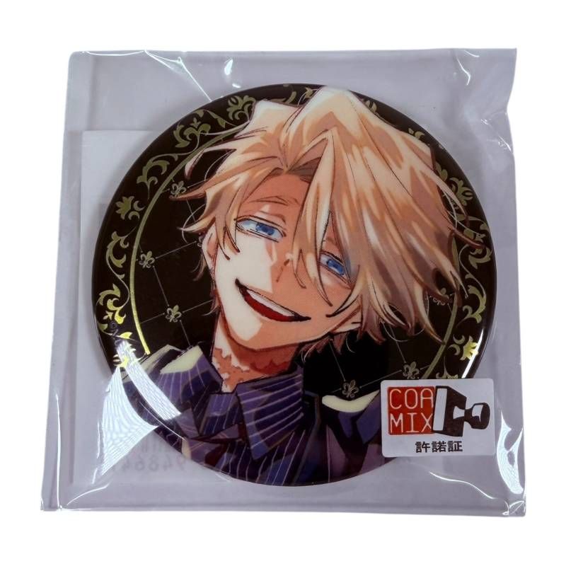 未開封】 まるくじ 列強戦線 小吉 缶バッジ エイデン・D・アダムス A B