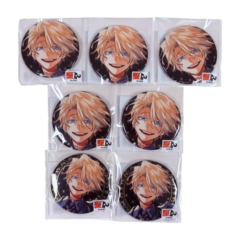 未開封】 まるくじ 列強戦線 小吉 缶バッジ エイデン・D・アダムス A B