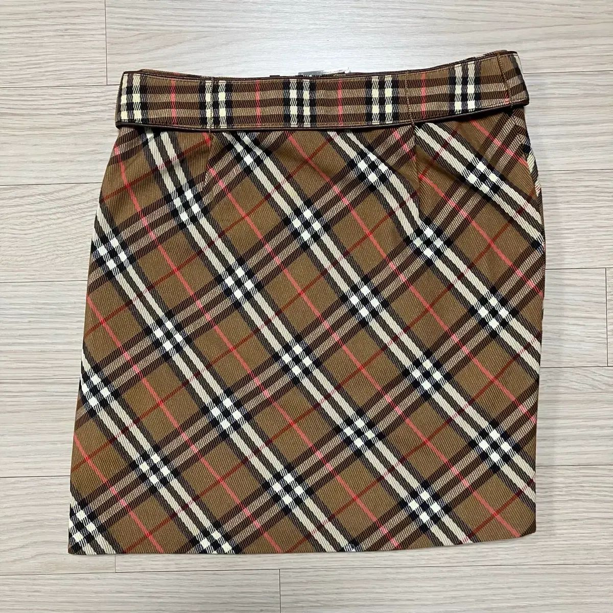 バーバリー ブルーレーベル ノバ チェック ベルト スカート - メルカリ
