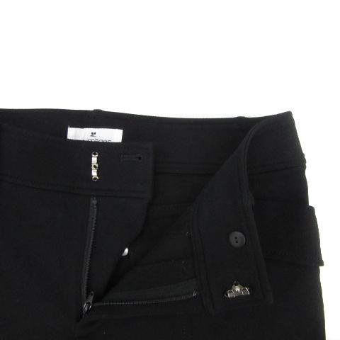 クレージュ courreges テーパードパンツ ロング丈 無地 38 M 黒