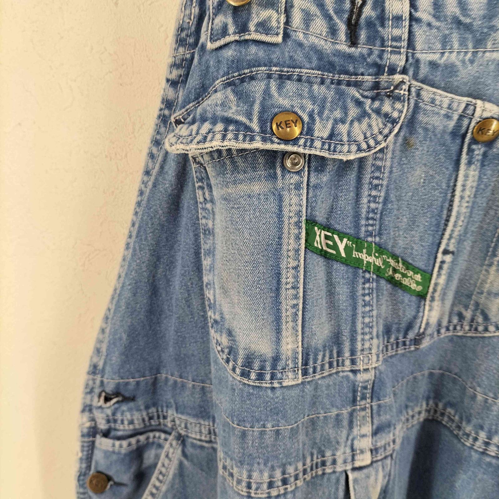キーインペリアル Key IMPERIAL メキシコ製 デニムオーバーオール
