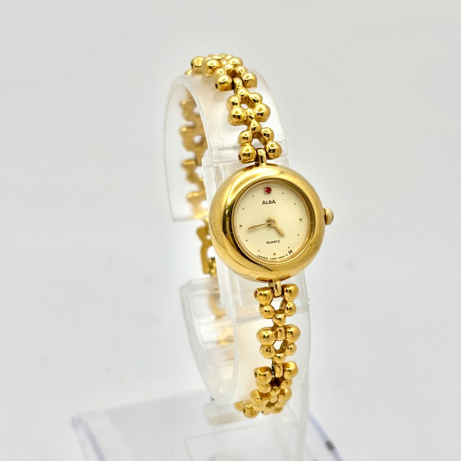 新品電池】SEIKO セイコー ALBA アルバ 1Pカラーストーン レディース