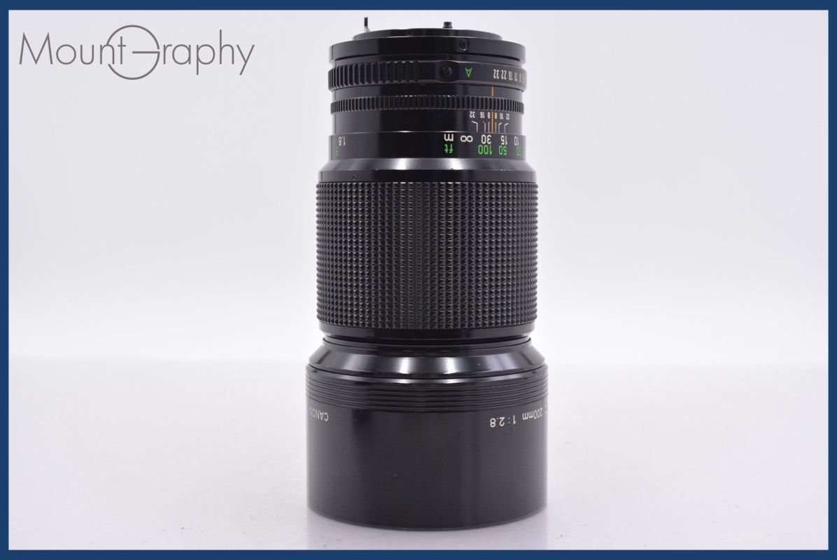 カメラ 【動作保証】 キヤノン Canon NEW FD 200mm F2.8 前後キャップ