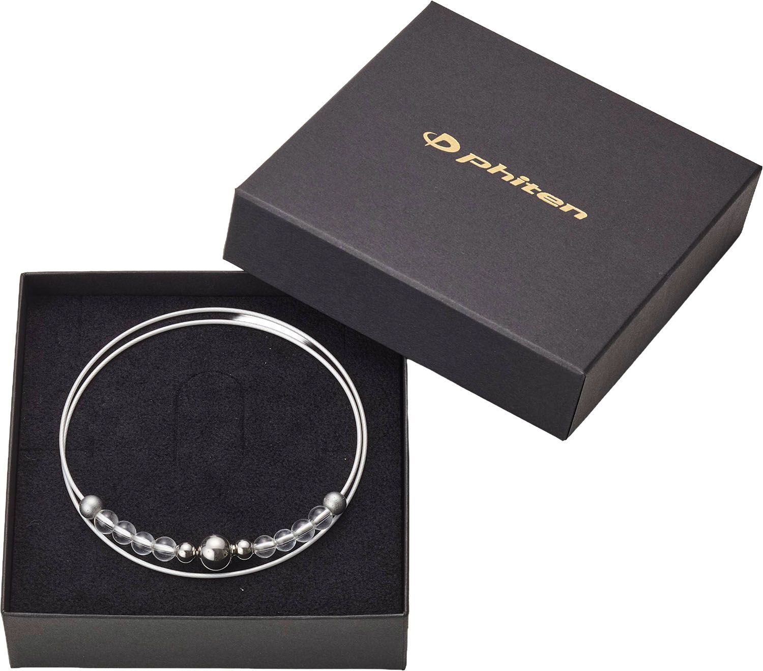 ファイテン Phiten ネックレス ワイヤー オニキス 40CM JX966051