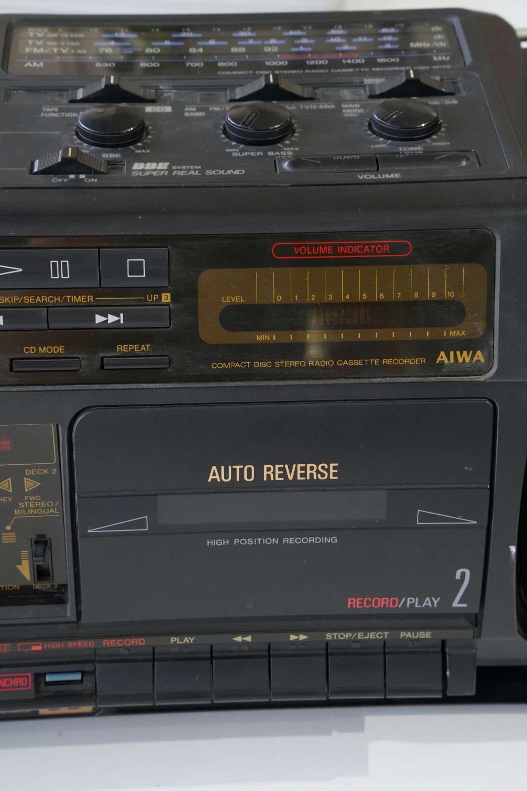 AIWA CSD-XR70 CDラジカセ｜OBES 3D｜AUTO REVERSE搭載｜CD・ラジオ