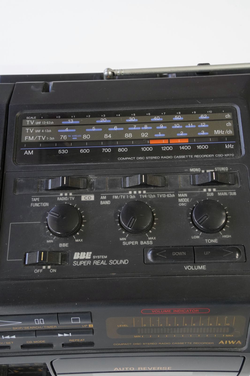 AIWA CSD-XR70 CDラジカセ｜OBES 3D｜AUTO REVERSE搭載｜CD・ラジオ