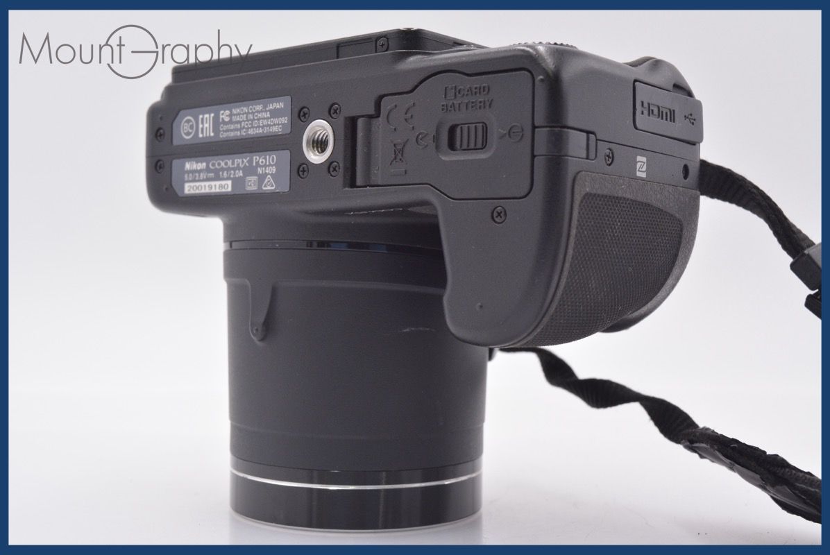 動作保証】 ニコン Nikon COOLPIX P610 60x 前キャップ、バッテリー