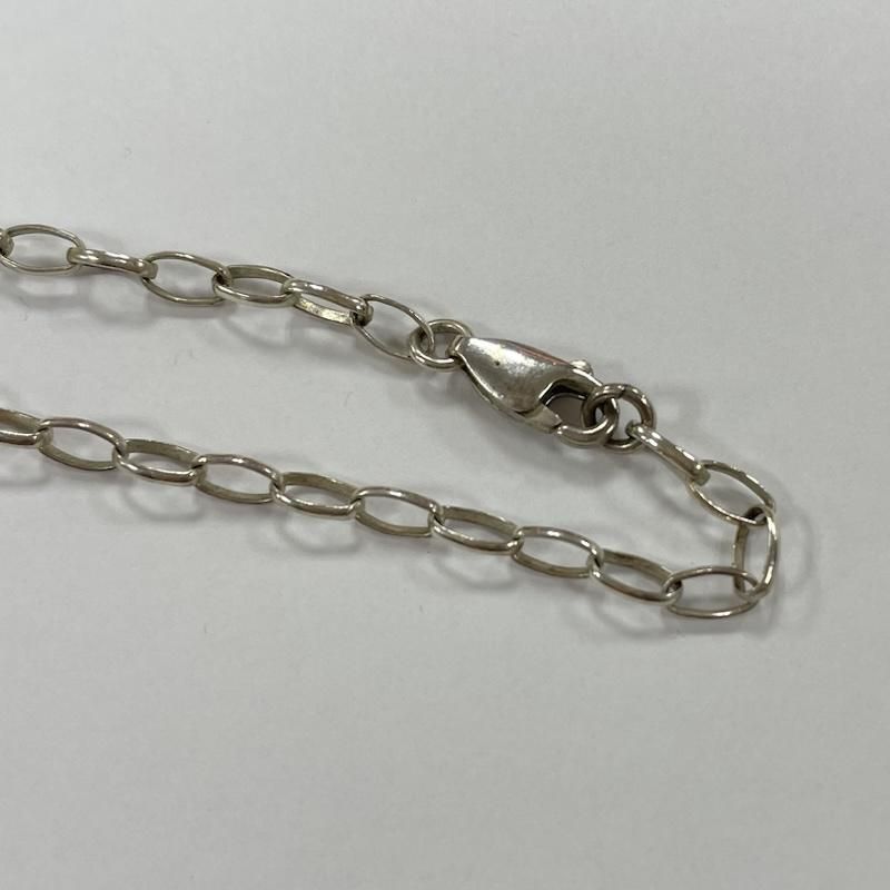 古着 スターリング シルバー ターコイズ ネックレス チェーン