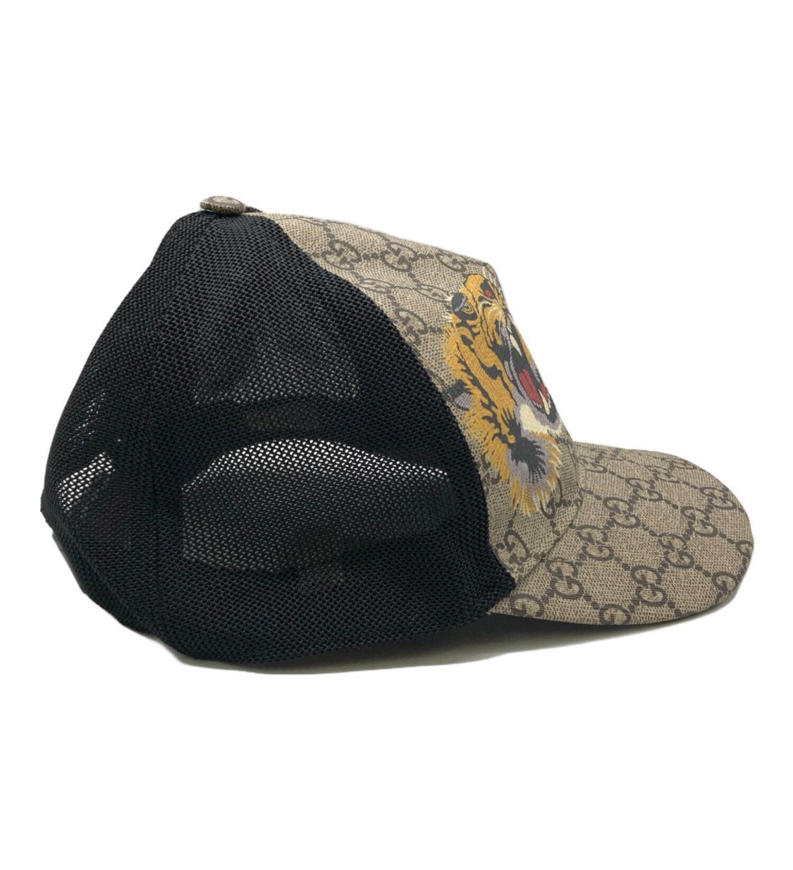 GUCCI GGスプリーム キャンバス タイガー キャップ メンズ グッチ