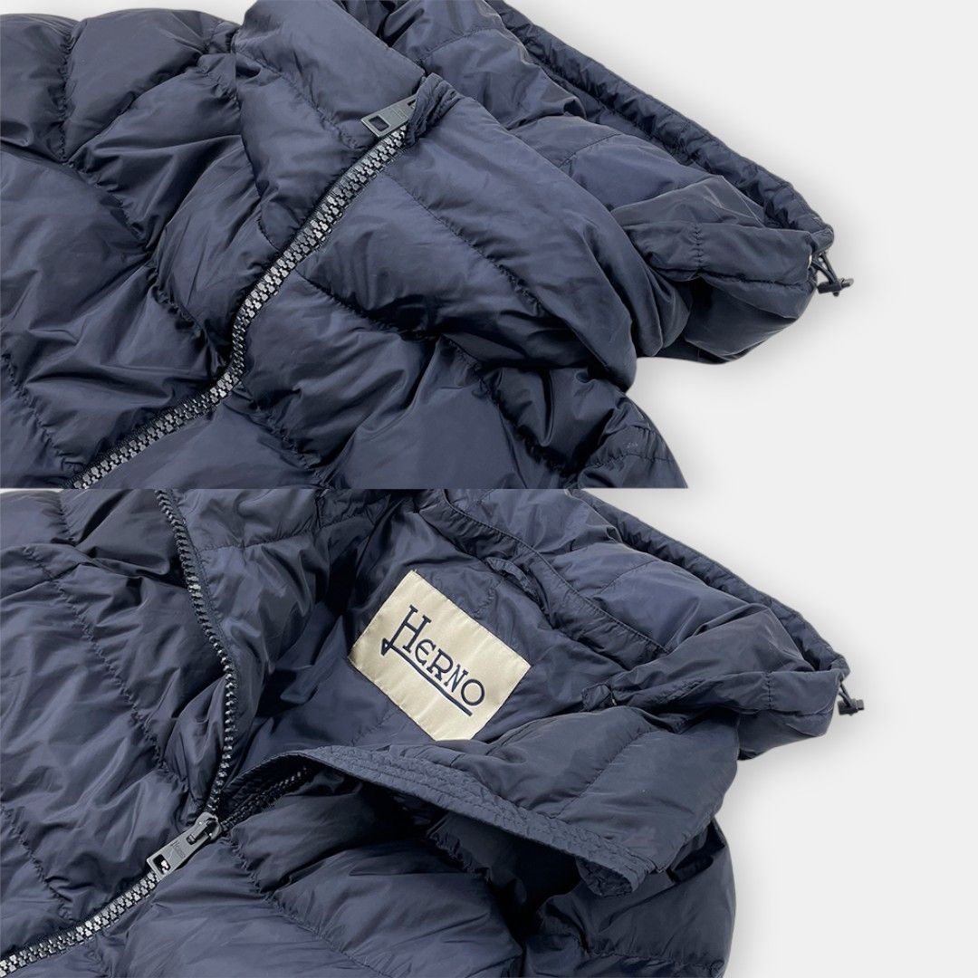 HERNO ヘルノ ナイロン ダウンコート ダウンジャケット A SHAPE NYLON