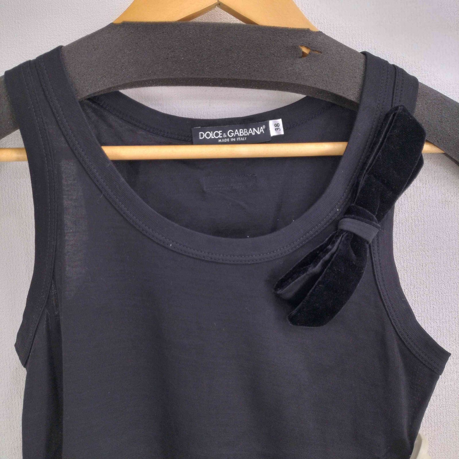 ドルチェアンドガッバーナ DOLCE&GABBANA ショルダーリボンタンク