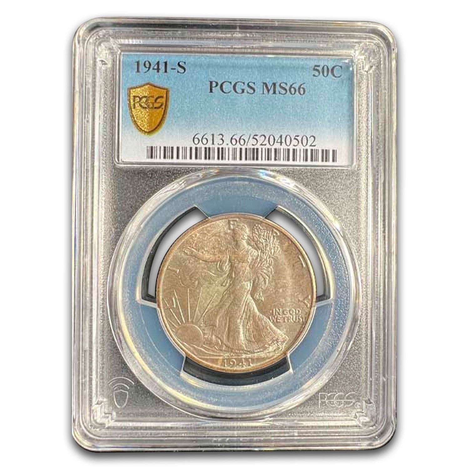 1941-S ウォーキング・リバティ・ハーフダラー MS-66 PCGS - メルカリ
