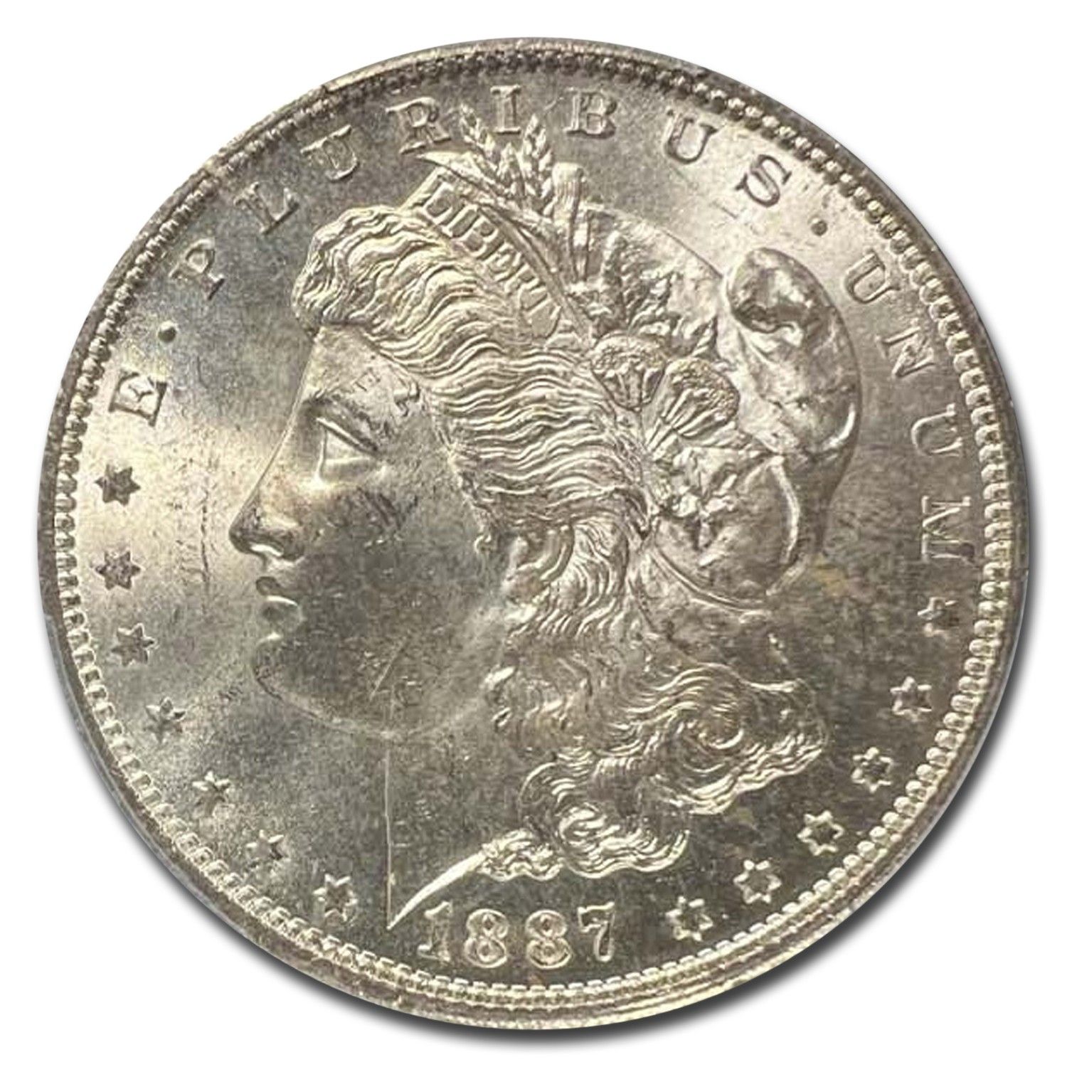 1887-O モルガン・ダラー MS-64+ Pl PCGS (CAC) - メルカリ