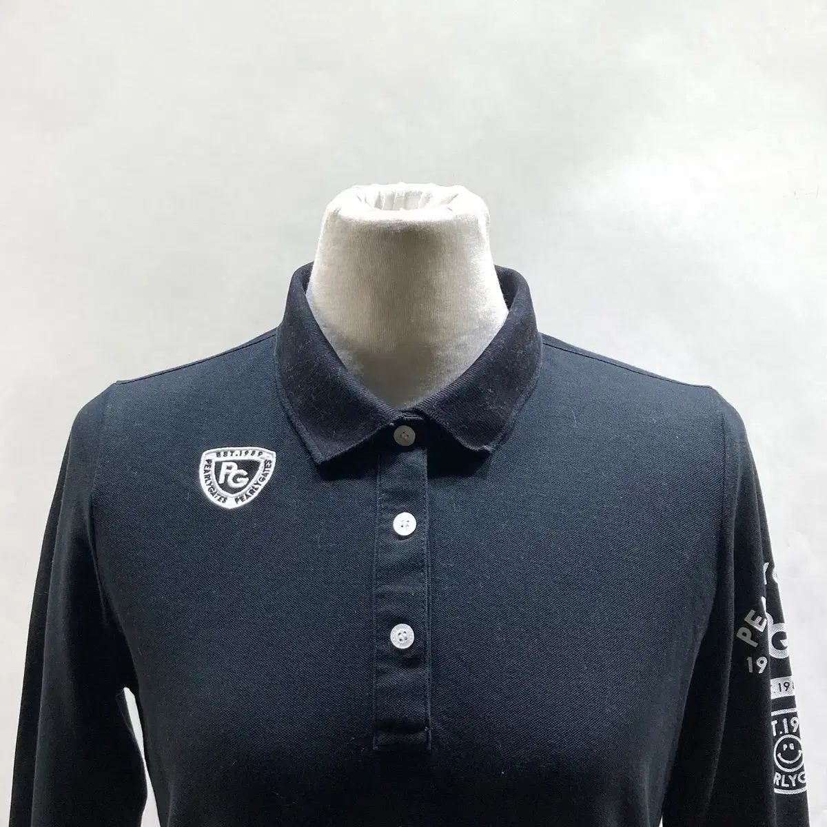 パーリーゲイツ レディース カラーネック 長袖 ブラック 1サイズ ヴィンテージ