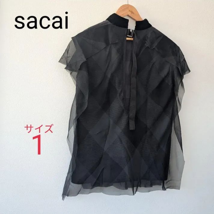 美品 sacai バッファローチェック チュール フリル プルオーバー サイズ1 メルカリ