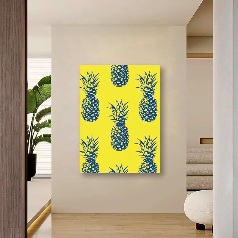 パイナップル アートフレーム 新品】 アートパネル パイナップル W50cm H70cm フレーム 絵画