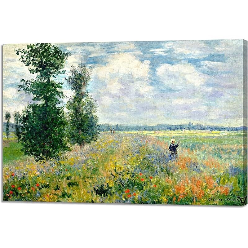 新品】 アートパネル モネ ポピー畑 油絵 複製画 絵画 大型 インテリア