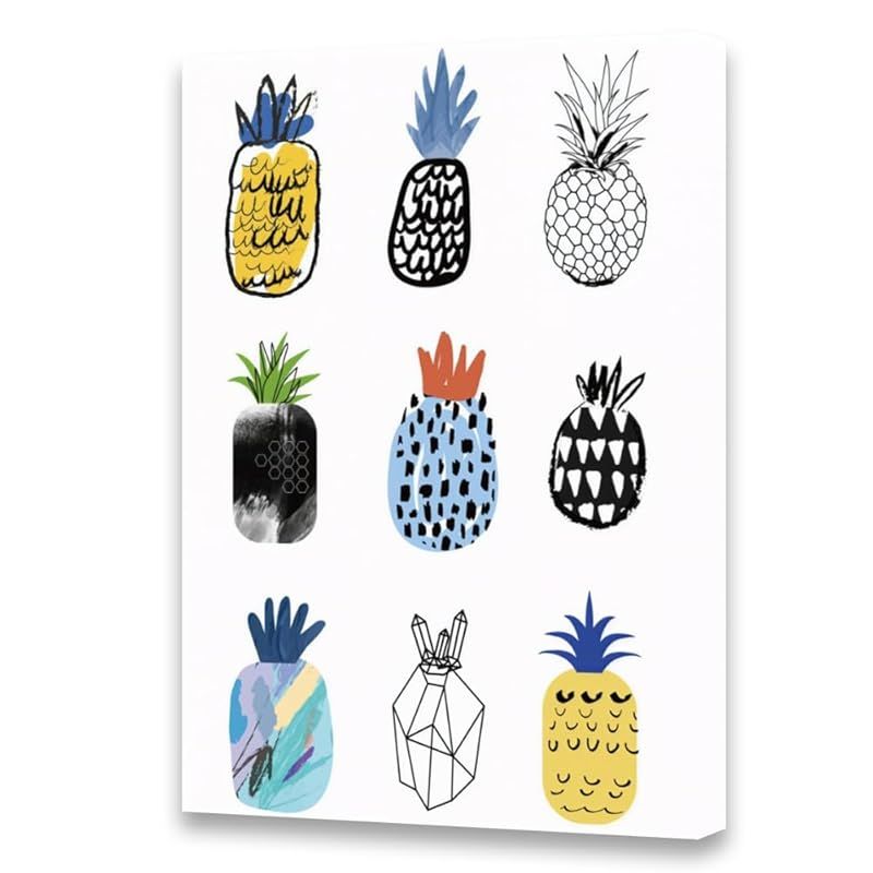 新品】 アートパネル パイナップル W50cm H70cm フレーム 絵画