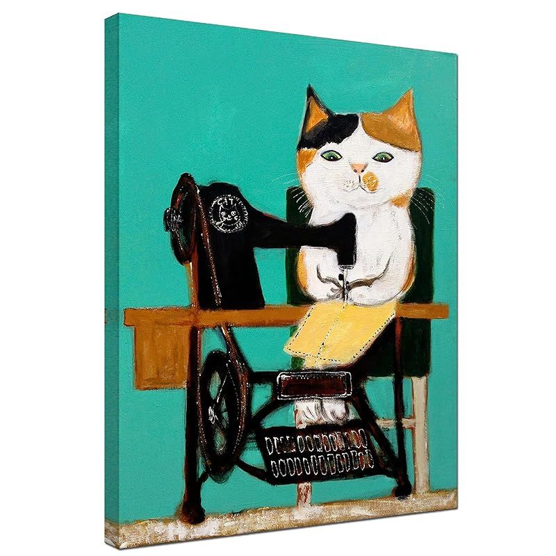 新品】 猫 ポスター イラスト 絵画 漫画 アートパネル 動物 かわいい