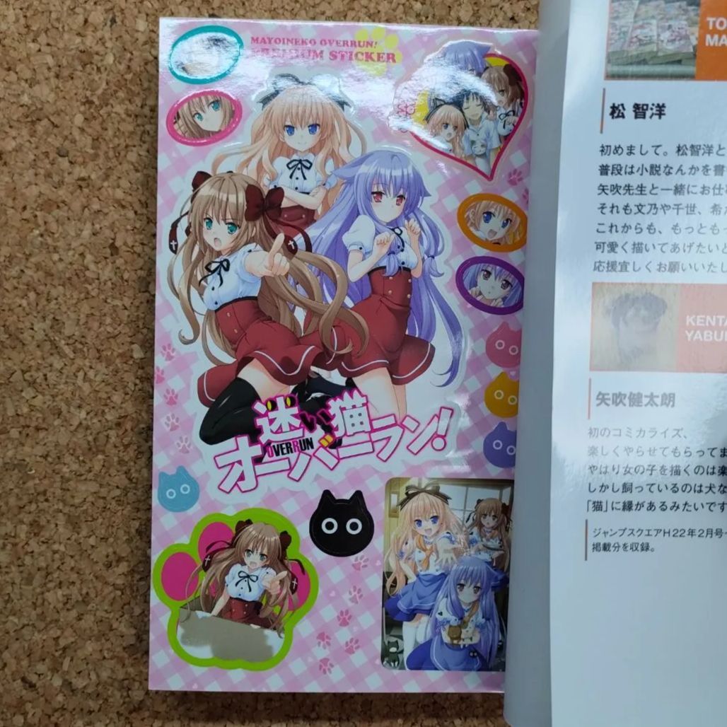 シール付き】迷い猫オーバーラン！ 1&2巻 キャラナビブック猫缶