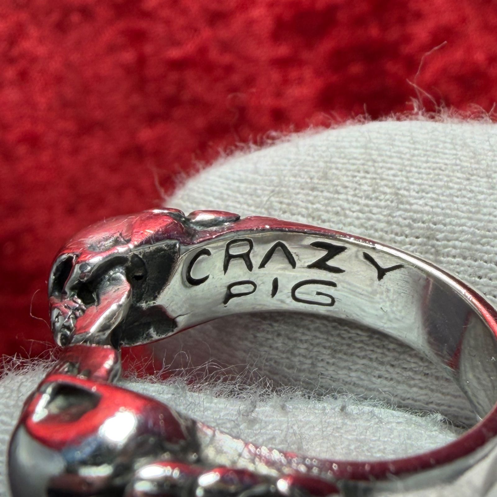 美品 TWO SKULLSリング サイズ15号 クレイジーピッグ/CRAZY PIG - メルカリ