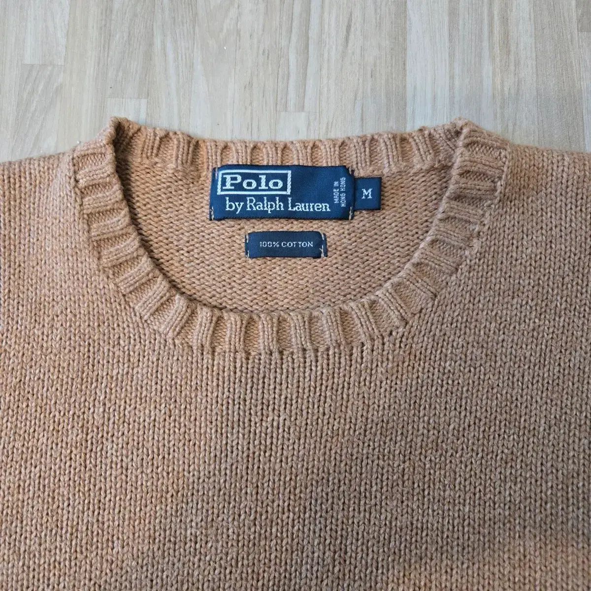 95) ポロ ラルフローレン ブラウン コットン ニット - メルカリ