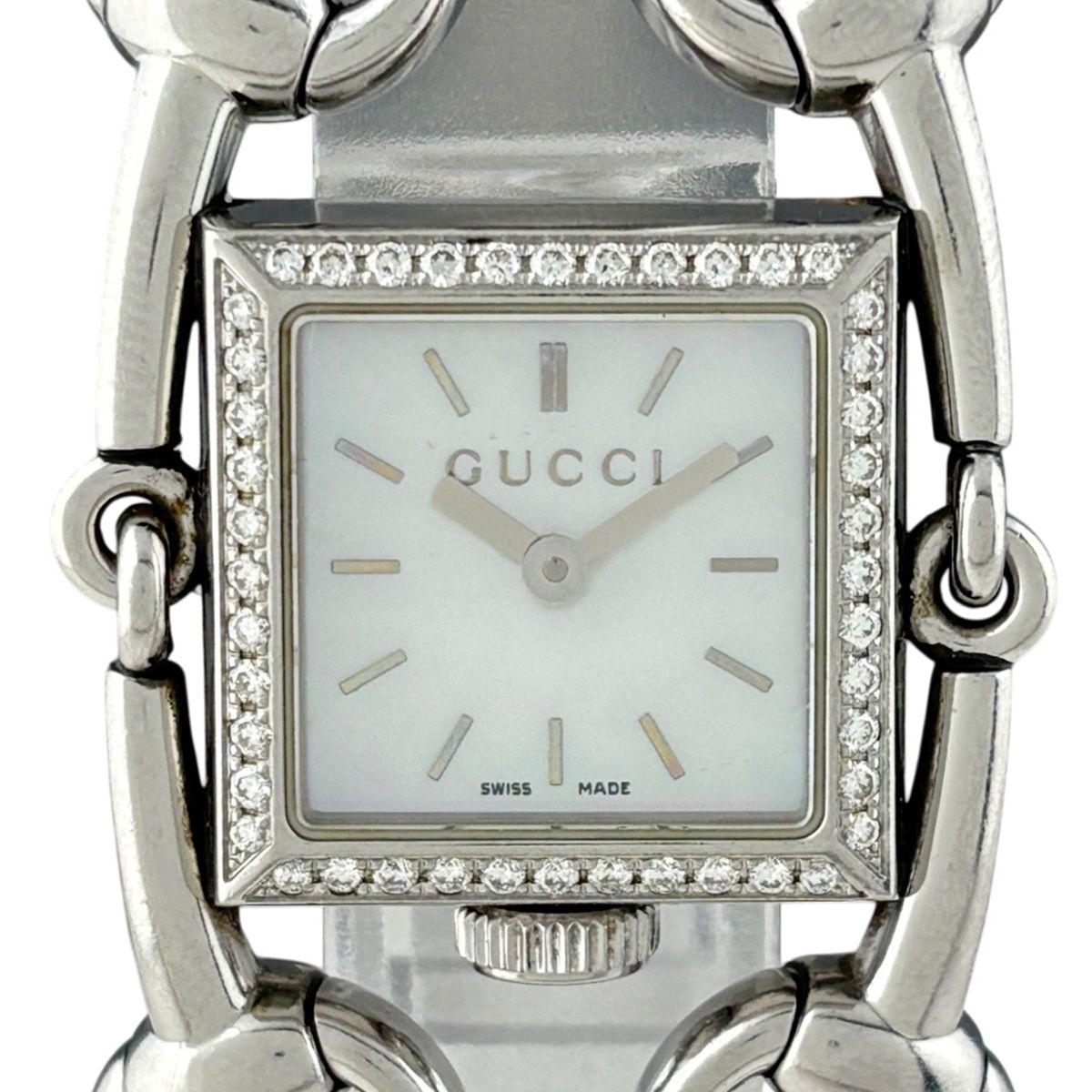 グッチ GUCCI シニョーリア 116.5 腕時計 SS ダイヤモンド クォーツ