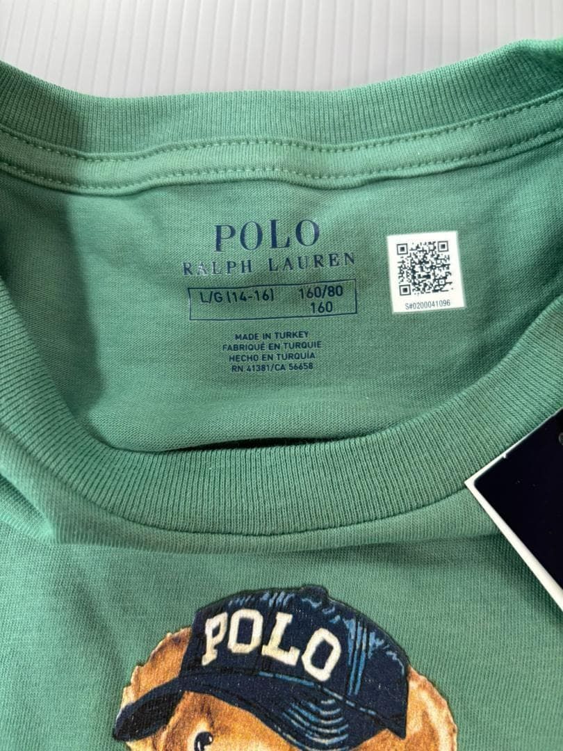 新品タグ付きボーイズL160 ラルフローレン ポロベア Tシャツ