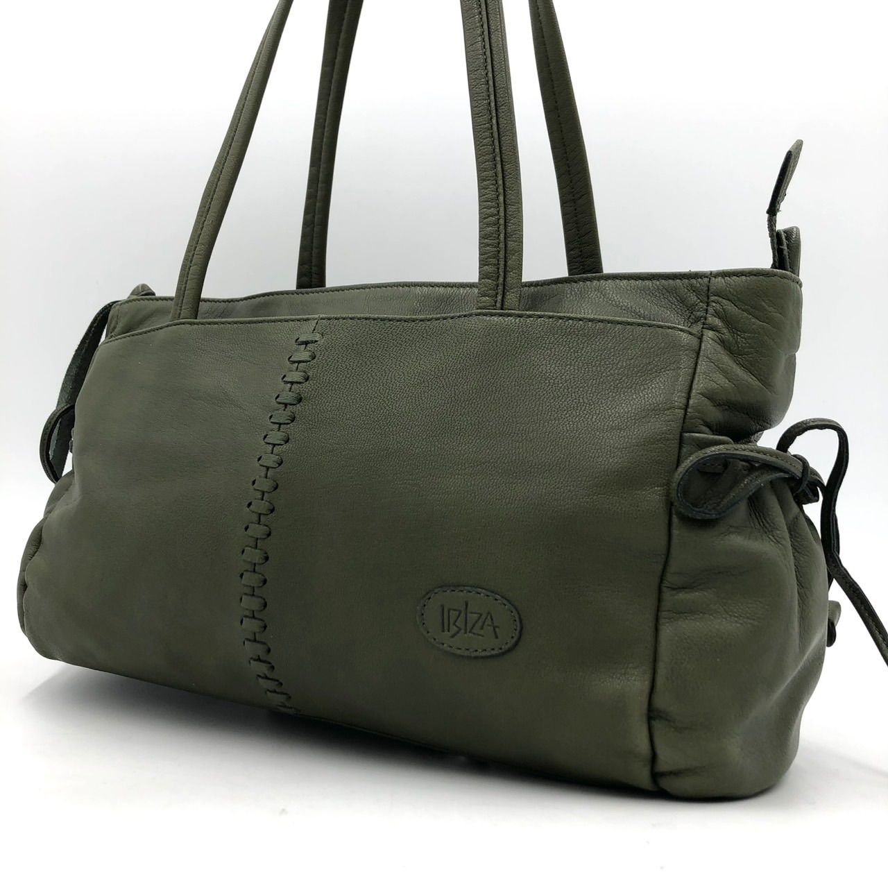 美品】イビザ IBIZA ハンドバッグ ショルダーバッグ 本革 レザー 