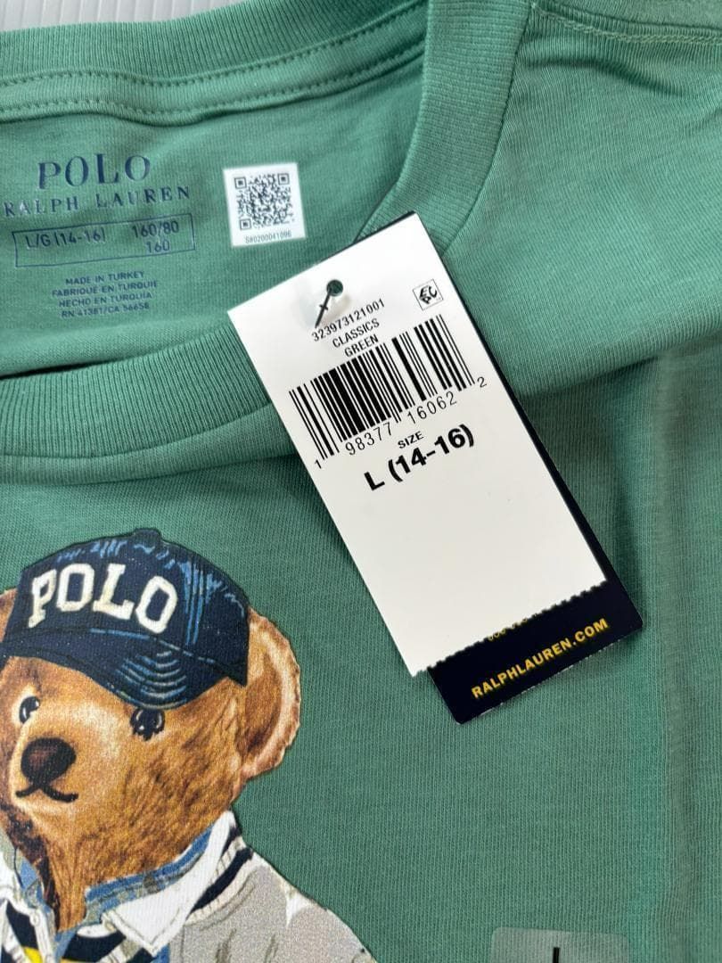 新品タグ付きボーイズL160 ラルフローレン ポロベア Tシャツ