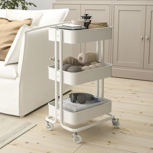 新品 IKEA RASKOG ロースコグ ワゴン ホワイト 大（20586788